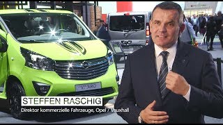 IAA 2017 I Opel Vivaro I Trio der neuen OpelGroßraumVans komplett [upl. by Ttocserp293]