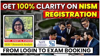 Efficient NISM Registration Process for Beginners 2023 FULL GUIDE BOOKING RESCHEDULING ETC [upl. by Enitram]