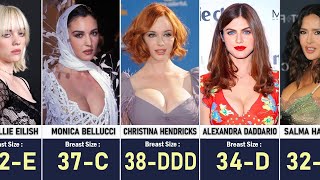 BRA SIZES FAMOUS CELEBRITIES The Results Will Shock You 😱 [upl. by Euqor]