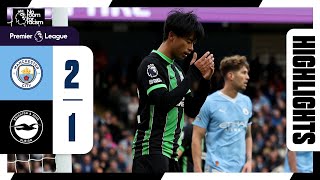 PL Highlights Man City 2 Brighton 1 [upl. by Ynnoj]