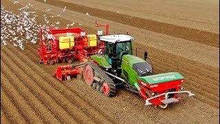 A day of potato planting  405HP Fendt 940MT vario amp 8row Grimme GL860  LB van Nieuwenhuijzen [upl. by Stasny3]