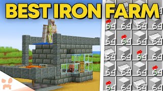 BEST MINECRAFT 121 IRON FARM  New Design Easy Efficient [upl. by Chard437]