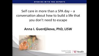 SelfCare is More than a SPA Day–how to build a life that you don’t need to escape [upl. by Ric]