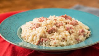 RISOTTO CON SALSICCIA E STRACCHINO  IMPERDIBILE [upl. by Hauger]