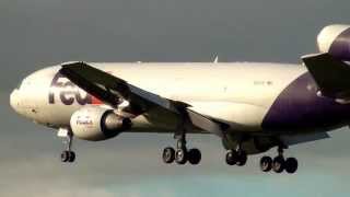 FedEx N321FE MD1030 Landing Portland Airport PDX [upl. by Enaillil431]