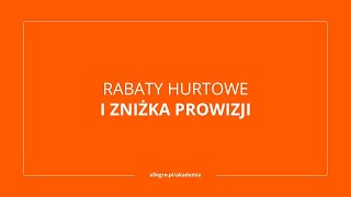 Rabaty hurtowe i zniżka prowizji [upl. by Gracia758]