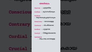 അർത്ഥം  Malayalam  English [upl. by Adnamaa914]