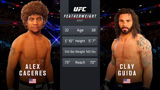 UFC 4  Alex Caceres vs Clay Guida 1080p 60 FPS [upl. by Nitz]