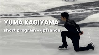 Yuma KAGIYAMA JPN  short program  grand prix de France 2023 fancam [upl. by Estrin635]