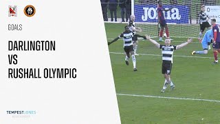 Goals Darlington v Rushall Olympic [upl. by Lecram]