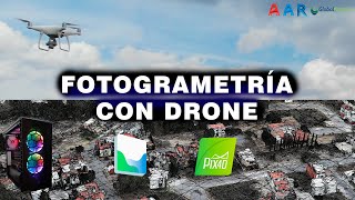 LEVANTAMIENTO FOTOGRAMÉTRICO CON DRONE  TOPOGRAFÍA [upl. by Adnoval988]