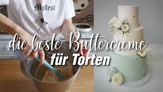 😊amerikanische Buttercreme Rezept  Buttercreme zum einstreichen [upl. by Aydan]