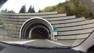 Mont Blanc Tunnel  Traforo del Monte Bianco  Traforo T1 2nd highest motorway in Europe – IT 2 FR [upl. by Atokad]