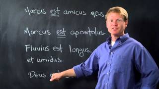 Visual Latin  Sample Lesson 1B  Being Verbs Basics  To Be and Not to Be [upl. by Yrakaz]