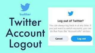 Twitter Login Logout 2021 How to Sign Out Twitter Account [upl. by Ailed]