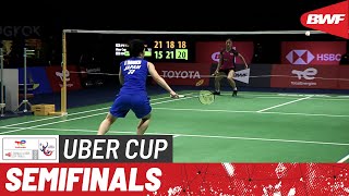 BWF Uber Cup Finals 2022  Japan vs Korea  Semifinals [upl. by Oringas465]