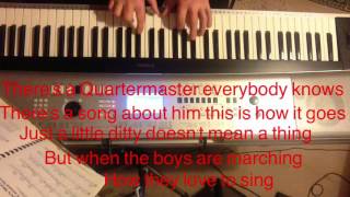 In The Quartermasters Stores  1940  Piano with Lyrics Written by Box Cox amp Reed [upl. by Romeon526]