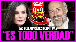 quotTODO LO QUE CUENTA JAIME DEL BURGO SOBRE LETIZIA ES TODO VERDADquot Las declaraciones definitivas [upl. by Mosora890]