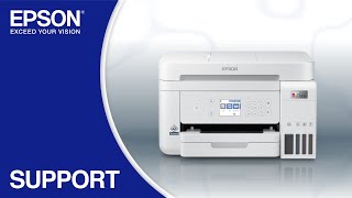 Epson EcoTank ET3850  Wireless Setup Using the Control Panel [upl. by Iret]