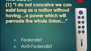 Ratification of the Constitution Federalists vs Anti Federalists EdPuzzle [upl. by Aznaed]