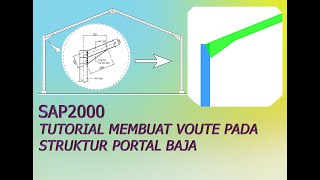 TUTORIAL MEMBUAT VOUTE PADA STRUKTUR PORTAL BAJA [upl. by Thor]