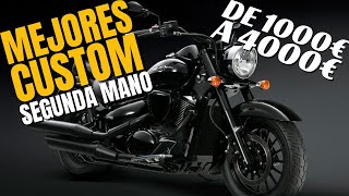 Mejores motos CUSTOM TOP marcas 1000€ a 4000€ Yamaha Honda Kawasaki Suzuki MotoGuzzi y Hyosung [upl. by Kuehn]