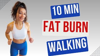 10 MIN WALKING WORKOUT  Fat Burn Indoor Walk  Knee Friendly [upl. by Neelear]