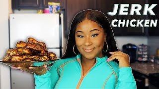 HOW TO MAKE JERK CHICKEN WINGS AT HOME [upl. by Boycie]