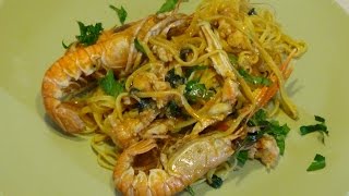 Tagliatelle agli scampi straordinarie [upl. by Akehsyt]