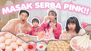 BIKIN MAKANAN SERBA WARNA PINK 🩷 [upl. by Sykleb740]