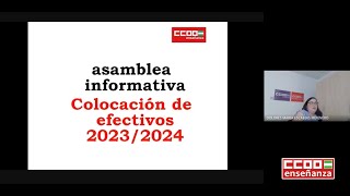 Asamblea Colocación de Efectivos 202324 [upl. by Nohsyt]