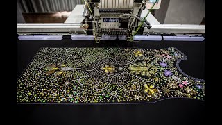 Sequin Embroidery SHOW FORTEVER [upl. by Nevyar546]