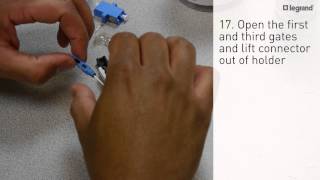 Ortronics How To Install Infinium™ LC Fiber Connector [upl. by Eeniffar]