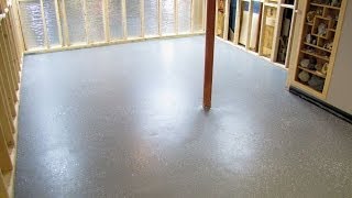 Just finished painting the 1 part Epoxy floors in my new shop [upl. by Sams]