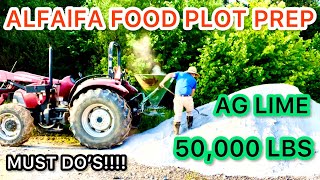 ALFALFA FOOD PLOT PREP [upl. by Mcconnell]