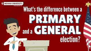 Whats the difference between a primary and a general election [upl. by Aihsoek]