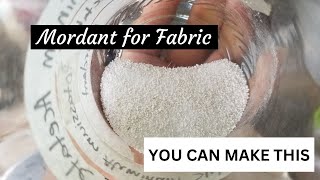 How to Make Aluminum Acetate as Mordant for Plant Dye Updated Video [upl. by Oidgime]