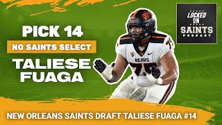 New Orleans Saints Pick Taliese Fuaga  2024 NFL Draft Coverage [upl. by Civ611]