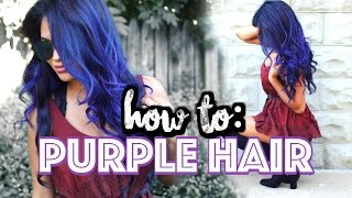 NO BLEACH How To DYE Your Hair Purple At Home  Belinda Selene [upl. by Dmitri301]