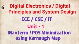 Digital Electronics POS Minimization Technique [upl. by Aemat]