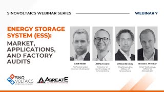 ESS Market Applications and Energy Storage Factory Audits Webinar energystorage ess [upl. by Sremmus]