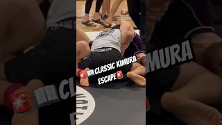 Fundamental Kimura Escapejiujitsugrappling bjj nogi kimura escape jiujitsu [upl. by Anyahs482]