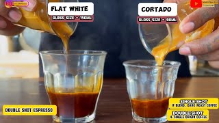 “Flat White vs Cortado What’s the Difference” flatwhite cortado difference cafe barista [upl. by Asil409]