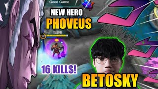 Betosky Tries The New Hero Phoveus  Horror Bringer Phoveus  Phoveus Gameplay By Betosky  MLBB [upl. by Ayota]