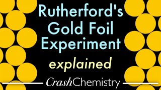 Rutherfords Gold Foil Experiment Explained — Discovering the Nucleus Crash Chemistry Academy [upl. by Amahcen]