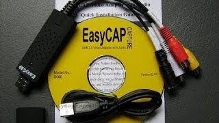 My EasyCAP DC60 USB 20 Video Adapter With Audio Capture Review Part 1 [upl. by Tennos500]