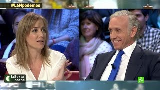 Tania Sánchez a Eduardo Inda quotTe voy a denunciarquot  laSexta Noche [upl. by Aihsenyt]