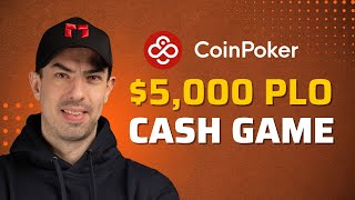 5000 PLO Cash Game on CoinPoker [upl. by Valentine]