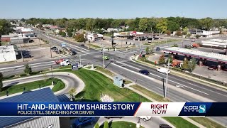 Des Moines pedestrian talks about hitandrun crash [upl. by Onra]