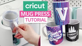 CRICUT MUG PRESS TUTORIAL  FROM START TO FINISH [upl. by Nivlac628]